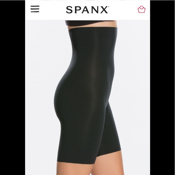 SPANX Other - NWT SPANX High Waist Mid Thigh Short Black L